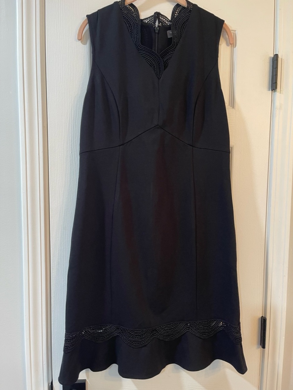 The Limited Black Lace-Trim Sleeveless Dress